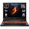 Acer Nitro V 16 ANV16-41-R097 Notebook Gaming, Processore AMD Ryzen 7 8845HS, Ram 16 GB DDR5, 1024 GB SSD, Display 16 WUXGA IPS 165 Hz, NVIDIA GeForce RTX 4060 8 GB, Windows 11 Home