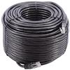 Smedz CAT6 Cavo di Rete, PE, UTP, con Sistema Plug an Play, da 24 AWG, in Rame, per Uso Esterno ed Interno, Nero 50m