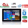 TABLET PC 10 POLLICI INTEL Z8350 4 CORE WINDOWS 10 RAM 4 GB ROM 64 GB HDMI USB3