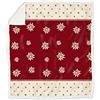 Daunex Plaid Morbidotto Light disegno Braies cm. 240 x 200 (Rosso)