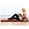 LEEWADEE - Comodo Materasso da Pavimento Giapponese con Cuscino Lettura, Materasso Futon O Tappetino Pieghevole da Massaggio Tailandese, Verde Rosso