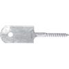 Alberts 843540 - Supporto per recinzione con filettatura in legno, colore: Argento