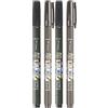 Tombow Fudenosuke, fudepen, set da 4 penne, 2 con punta dura e 2 con punta morbida