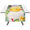 Excelsa Tiki Runner da Tavola, Cotone 100%, Multicolore, 45 x 140 cm