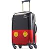 American Tourister Disney Hardside Bagaglio con Ruote Spinner, nero, rosso., Carry-On 21-Inch, Disney Hardside Bagaglio Con Ruote Spinner