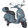 GLOBO S.R.L. Globo Vespa Elettrica per Bambini GTS Super Sport 12V Con Bauletto Grigio