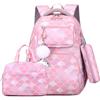 Hovkib Set di Zaini Scuola per Bambine, Zaino Primaria Bambini Ragazza Zainetto Cartelle Bambina Borse Scuola con Borsa Termica Borse Portapenne (Set di 3)