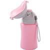 AMONIDA Orinatoio da Viaggio, Orinatoio Portatile per Bambini, Vasino, pipì Lavabile per Auto (Rosa per ragazza)