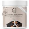 Annimally Polvere joint care cani 300 g con glucosamina per cani e condroprotettori cane- Polvere articolazioni cane con collagene per cane anziano, alternativa alle compresse - Integratore articolazioni cane