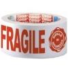 tesa Nastro stampato trasparente Tesa con scritta Fragile+Sigillo di sicurezza - 50 mm x 66 m - 07024-00018-03