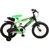 Tecnobike Shop Bici per Bambino Bicicletta Volare Sportivo Movimento Centrale a Sfera Cuscinetti Doppio Freno Ruote Gonfiabili - Taglia 16 (Verde)