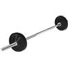 wuuhoo® Set bilanciere e Piastre Pesi Marcel, 26kg-60kg, bilanciere 30mm, bilanciere Cromato in Acciaio, 200cm/180 cm/160 cm/150 cm/120 cm (b) 28kg - 2 x 10kg | 150cm