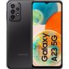 Samsung Galaxy A23 5G Smartphone Android 12, Display Infinity-V 6.6'', 4GB RAM e 128GB di memoria interna espandibile, Batteria 5000 mAh, Nero (Awesome Black) [Versione Italiana]