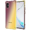 HUANGTAOLI Cover per Samsung Galaxy A71 5G, Rinforzare la con Angoli in Morbida Colorato Silicone Protettiva Bumper Custodia per Samsung Galaxy A71 5G