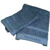 TRUSSARDI Set Asciugamani Bagno Viso e Bidet in Cotone, Asciugamani Resistente a Lavaggi, Include 1 Asciugamano Viso 55x100 cm e 1 Asciugamano Bidet Ospite 40x60 cm, Asciugamani 2 Pezzi