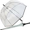Transparentschirme Elegante ombrello a cupola in taglia XXL da 103 cm, trasparente