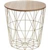 WELL HOME MOBILIARIO & DECORACIÓN Tavolino in metallo kumi gold