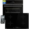 KKT KOLBE Set cottura autosufficiente, 60 cm, forno da incasso EB8319PHC, piano cottura a induzione IH87704RL, pirolisi, funzione pizza, grill, aria calda, timer, 4 vetri di protezione termica |
