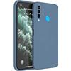 Topme Cover per HUAWEI P30 Lite (6.15 Inches) Custodia Case, Protezione Della Pelle Della Custodia in Silicone Tpu - Grigio lavanda