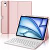 SENGBIRCH Custodia con Tastiera per iPad Air 11 (M3) 2025/Air 11 (M2) 2024, Air 6th/5th/4th Gen, Italiano QWERTY Tastiera Bluetooth Staccabile per iPad Pro 11 (4th/3rd/2nd/1st Gen), Rosa