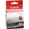 Canon Cartuccia d'inchiostro nero PG-40 0615B001 capacità 355 pagine 16ml