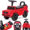 sun baby Macchinina Cavalcabile per Bambini Mercedes Benz G, Macchina a spinta da 12 mesi, Volante con suono, cassetto portaoggetti, ruota di scorta finta (Rosso)