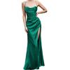 YeGang Vestiti Donna Eleganti Abito Cerimonia Donna Abito Elegante Donna, 18 Anni Festa Vestito Senza Maniche Abiti da Sera Lungo, per Feste, Matrimoni (M,Verde)