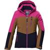 killtec Bambine e ragazze Giacca funzionale/giacca outdoor con cappuccio e paraneve KOW 354 GRLS JCKT, braun, 128, 42214-000