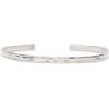 Nato Cuff - Bracciale Bangle in Argento 925 martellato, Gioiello uomo o donna Made in France