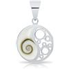 Planetys - Ciondolo Yin Yang Occhio di Santa Lucia Argento Sterling 925