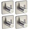 SOTECH 4 x Ganci da Parete PANDORA autoadesivi 3M Acciaio Inox antiruggine per Cucina & Bagno Gancio per Stoviglie