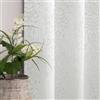 Mrs.Naturall Tende ricamate in tessuto jacquard 3D damascato marocchino, lunghe 160 cm, per camera da letto e soggiorno, set da 2 pannelli, colore: bianco sporco