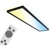 BRILONER - Lampada da soffitto LED 98cm a luce indiretta, piatta, dimmerabile, CCT, plafoniera LED, lampada da soggiorno, pannello LED, lampada da cucina, lampada da camera da letto, 98x20x3 cm, nero