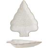Bloomingville Piatto da portata invernale a forma di albero di Natale, 22 x 17 cm