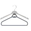 Joseph Joseph Orderly Appendini Doppi per Abiti Lunghi, Vestiti e Tute, Set da 2, Ganci Integrati per Spalline, in Plastica Riciclata