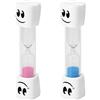 TeacherFav Clessidra da 2 minuti per spazzolino da denti dei bambini, set di 2 piccoli clessidra, blu e rosa