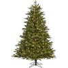 Black Box Trees Cottage - Albero di Natale artificiale con illuminazione a LED, 185 x 137 cm, colore: Verde