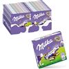 Milka, Milkinis, Barretta di Cioccolato Milka Ripieno di Crema al Latte, con Latte Alpino, Cacao Sostenibile, 20x43,75g (20 confezioni da 43,75g)