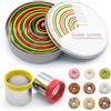 WSAMJIN 12 Pezzi Coppapasta Tondi Colorato, Stampini per Biscotti Acciaio Inox con Scatola Rotonda, Coppapasta Rotondo DIY Utensili da Pasticceria per Cottura, Ciambelle, Biscotti, Torte