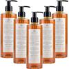Prija Doccia Shampoo Vitalizzante 2 in 1 con Estratto di Ginseng, Gel Idratante ed Energizzante per Corpo e Capelli con Dispenser a Pompa, Doccia Gel di Lusso 5 x 380ml