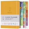 LUX PRODUCTIVITY Agenda giornaliera e agenda per appuntamenti,Diario di gratitudine,Riviste da scrivania per donne e uomini,LUX Productivity Classic (AMBER YELLOW)