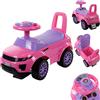 sun baby Macchinina bambino 1 anno, macchinina cavalcabile bambino, auto per bambini, aiuto per imparare a camminare con suoni, Volante con clacson (Rosa)