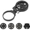 BSSOK Supporto da bicicletta per Garmin Edge, Wahoo Elemnt, Bryton, Cateye, lega di alluminio, supporto manubrio regolabile (Nero)