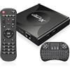 IDEALROYAL Boiter Android 13.0 TV, Android TV Box RK3528 Quad-Core Cortex-A53 GPU Mali-450 2GB RAM 16GB ROM Supporto 8k UHD Dual Band 2.4G/5G WiFi 6 Bluetooth 5.0 USB 2.0/3.0, TV Box Android con Mini Tastiera