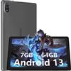 DOOGEE U9 Tablet 10 Pollici, 7GB RAM+64GB ROM/TF 1TB, Tablet Android 13, Tablet in Offerta BT 5.0, Tablet Gaming, Tablet Bambini WiFi-6 | 5060mAh | 1280 * 800 | 5MP+2MP | Widevine L1 | TÜV SÜD | OTG