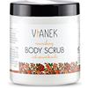 VIANEK Esfoliazione del corpo nutriente e levigante. Esfoliazione del corpo in caso di brufoli sulla schiena e sul corpo, pelle impura e peli incarniti. Taglia 265 g.