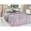 BIANCHERIAWEB Copriletto Piquet Primavera Estate 100% Cotone Sofia Disegno Vittoria Matrimoniale Rosa