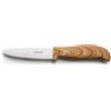 STONELINE Back TO Nature Coltello Universale in Ceramica 21 cm Professionale, Lama 10 cm, Manico Effetto Legno, Coltello da Cucina Affilato con Coprilama, Coltello Multiuso Frutta Verdura Carne