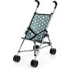 Bayer Design 30558AA Passeggino per bambole, pieghevole, cintura di sicurezza integrata, ruote doppie, in metallo