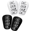 NQEUEPN 2 Paia Mini Parastinchi, Parastinchi Protettivi 8x5cm Affidabili Mini Parastinchi Calcio Uomo Comodi Parastinchi da Calcio per Adolescenti Bambini Adulti (Stile Lettera)